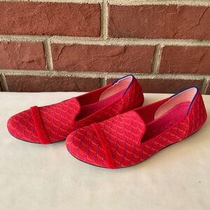 Rothy’s Pomegranate Grid Loafers Size 6